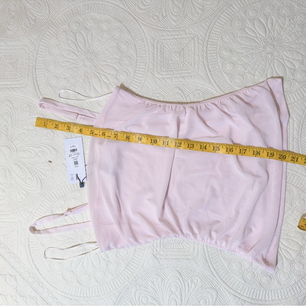 NWT Dynamite 100098779 bare cami mesh pink S - Picture 3 of 5